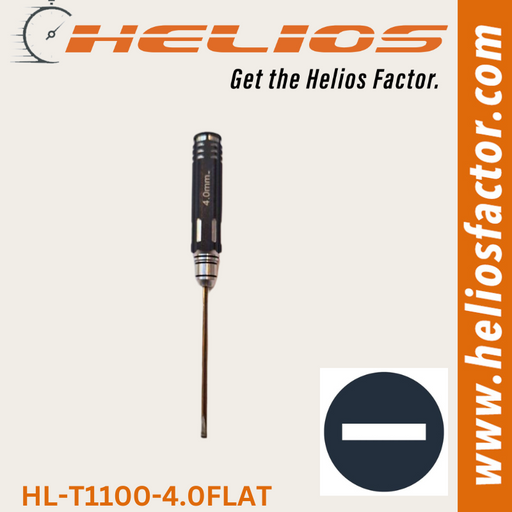 Helios - RC Tools 4.0mm Hardened Steel Flat RC Wrench / Driver - Screw Driver (8633884147949)