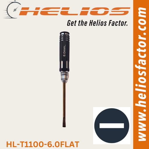 Helios - RC Tools 6.0mm Hardened Steel Flat RC Wrench / Driver - Screw Driver (8633884279021)