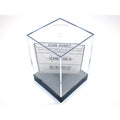Chessex Empty Crystal Display Box (L) Clear w/Black Lid - CHX02807