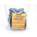 Chessex 25mm Square Slotted Base Black (50) - CHX08608F