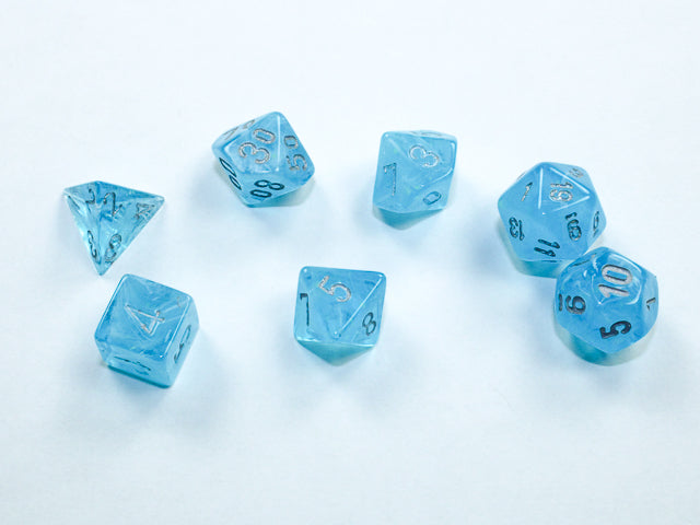 Chessex 20566 Luminary Mini-hedral Sky/silver 7-Die set (9003752980717)