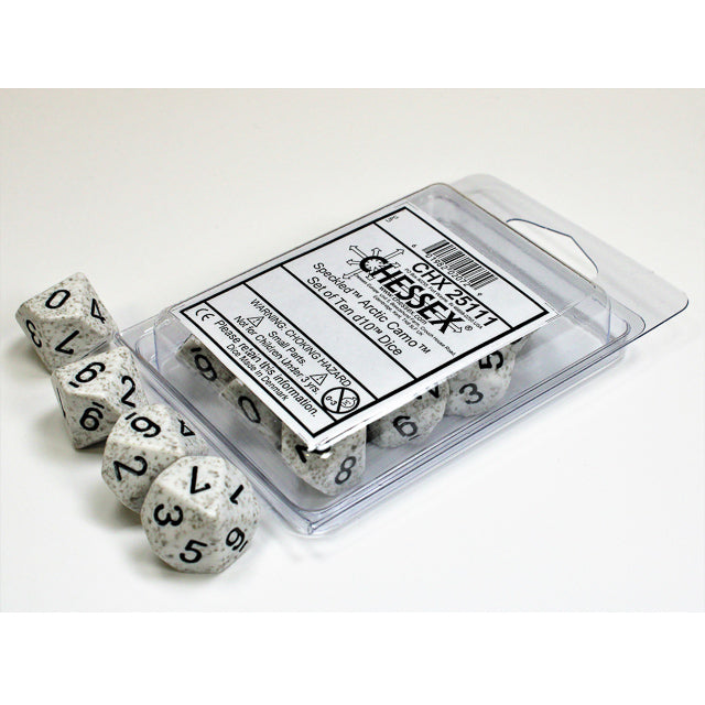 Chessex 25111 Speckled Arctic Camo Set of Ten d10s (9003713954029)