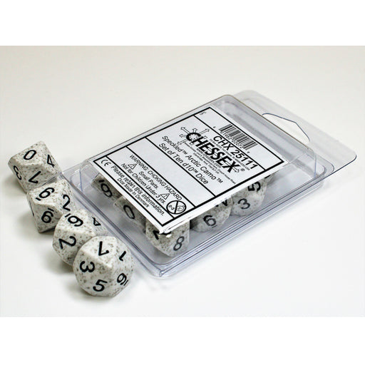 Chessex 25111 Speckled Arctic Camo Set of Ten d10s (9003713954029)