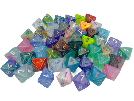 Chessex 29208 Bag of 50 assorted Signature d8 Dice (9003757699309)