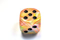 Chessex Festive Circus/Black 50mm D6 Dice with Pips