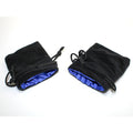 Chessex 3.75" X 4" Velvet Bag Black w/blue - CHXKOP09912