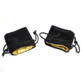 Chessex 3.75" X 4" Velvet Bag Black w/gold - CHXKOP09913