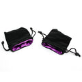 Chessex 3.75" X 4" Velvet Bag Black w/purple - CHXKOP09914