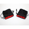 Chessex 3.75" X 4" Velvet Bag Black w/red - CHXKOP09915