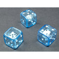 Chessex 19mm Double Dice Blue/white - CHXKOP10298