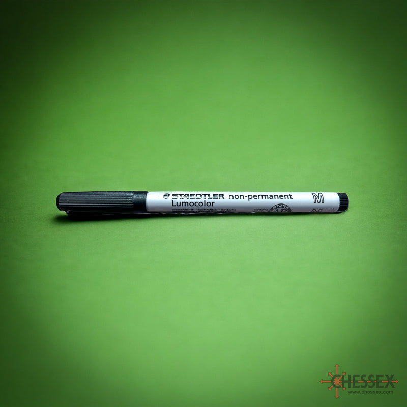 Chessex Water Soluble Single Black Marker Medium-Tip - CHX03159