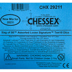 Chessex Signature Assorted Polyhedral Tens Dice Bag of 50 (2)