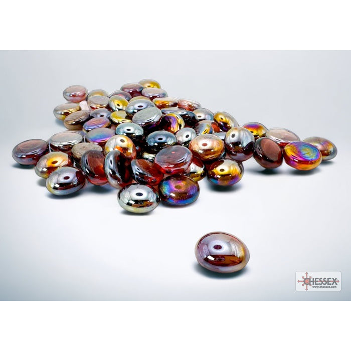 Chessex 1177 Iridized Amethyst Glass Stones Qty Approx 40 or more in 5 1/2" Tube (9003758649581)