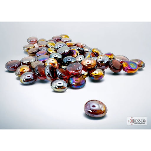 Chessex 1177 Iridized Amethyst Glass Stones Qty Approx 40 or more in 5 1/2" Tube (9003758649581)