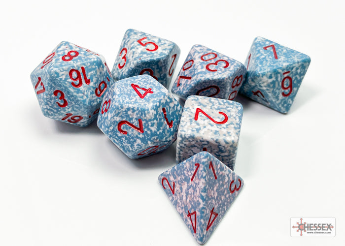 Chessex 25300 Air Speckled Polyhedral 7-Die Set (9003715231981)