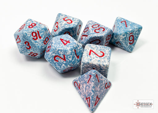 Chessex 25300 Air Speckled Polyhedral 7-Die Set (9003715231981)