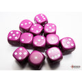 Chessex Opaque Light Purple/white 16mm d6 Dice Block (12 dice) - CHX25627