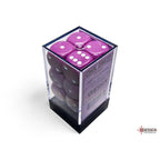 Chessex Opaque Light Purple/white 16mm d6 Dice Block (12 dice) - CHX25627