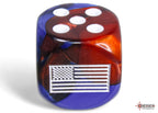 Chessex United States War Dice Gemini Blue-Red/white 16mm d6 Dice Block (12 dice) - CHX29065