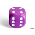 Chessex Opaque Light Purple/white 16mm d6 Dice Block (12 dice) - CHX25627