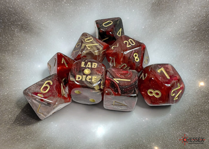 Chessex 30064 Borealis Polyhedral Cosmos/gold 7-Die Set (with bonus die) (9003761598701)