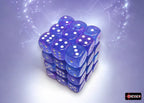 Chessex Nebula Aura/white Luminary 12mm d6 Dice Block (36 dice) - CHX27967