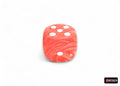 Chessex Festive Dahlia/White Luminary 50mm D6 Dice with Pips