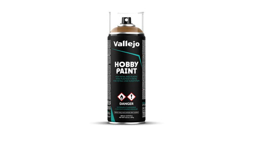Vallejo AV28014 Aerosol Spray Primer - Leather Brown 400ml Old Packaging - Hobby City NZ (9004810895597)