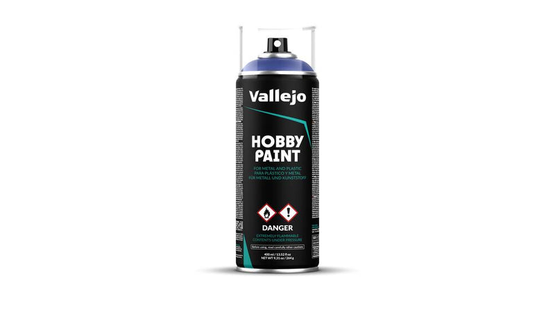 Vallejo AV28017 Aerosol Spray Primer - Ultramarine Blue 400ml Old Packaging - Hobby City NZ (9004811124973)