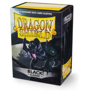 Dragon Shield AT-10002 Sleeves (100) Black Classic - Hobby City NZ (9003889262829)