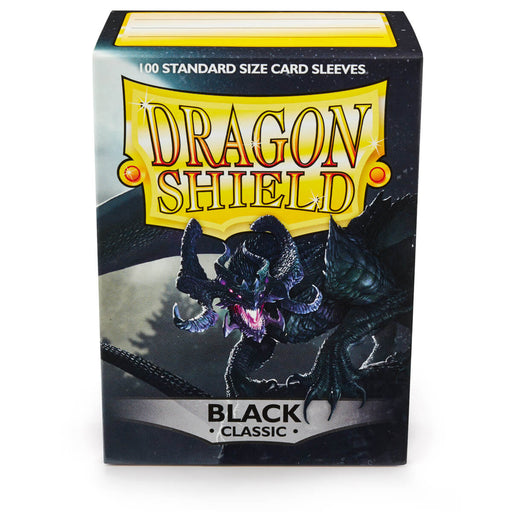 Dragon Shield AT-10002 Sleeves (100) Black Classic - Hobby City NZ (9003889262829)