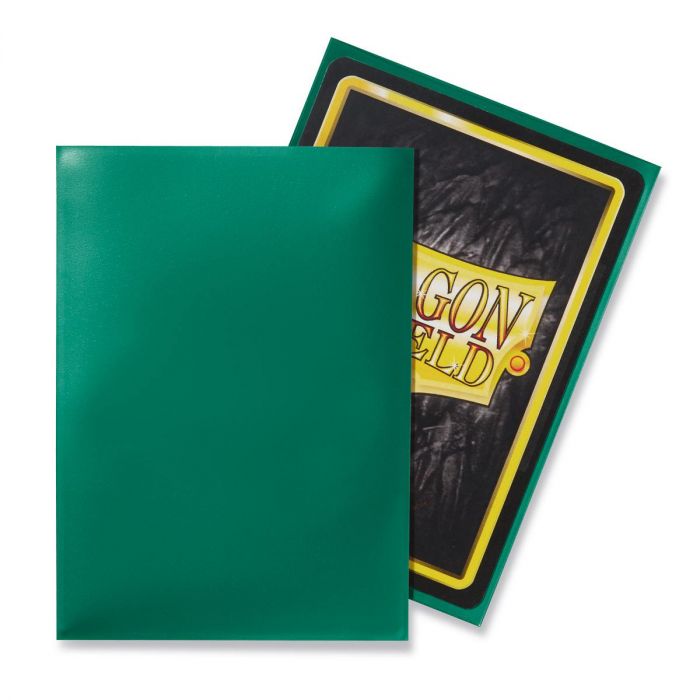 Dragon Shield AT-10004 Sleeves (100) Green Classic - Hobby City NZ (9003889328365)