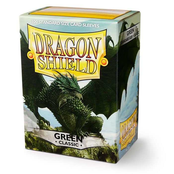 Dragon Shield AT-10004 Sleeves (100) Green Classic - Hobby City NZ (9003889328365)