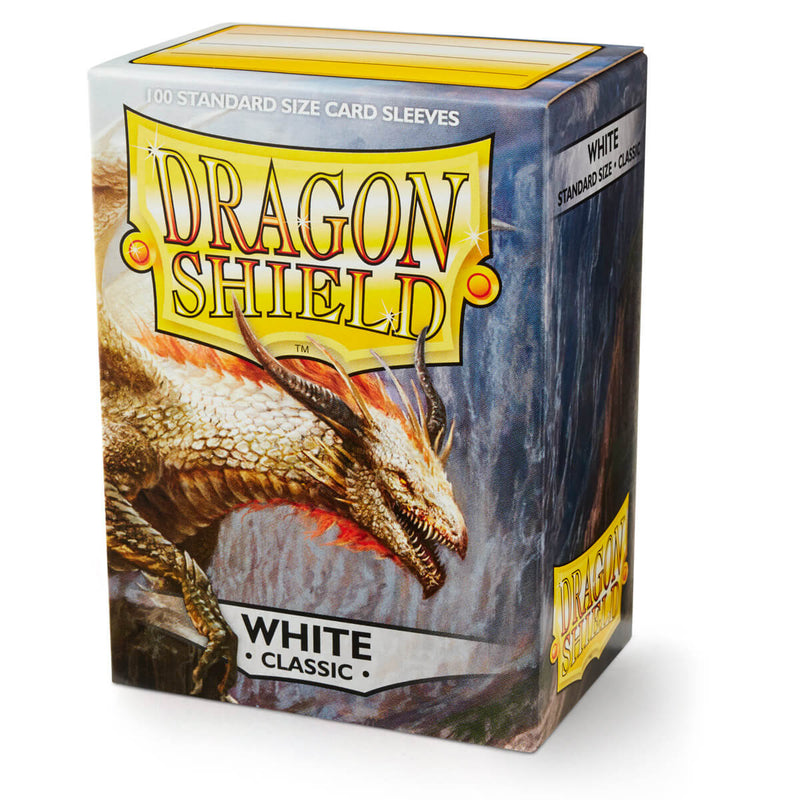 Dragon Shield AT-10005 Sleeves (100) White Classic - Hobby City NZ (9003889361133)