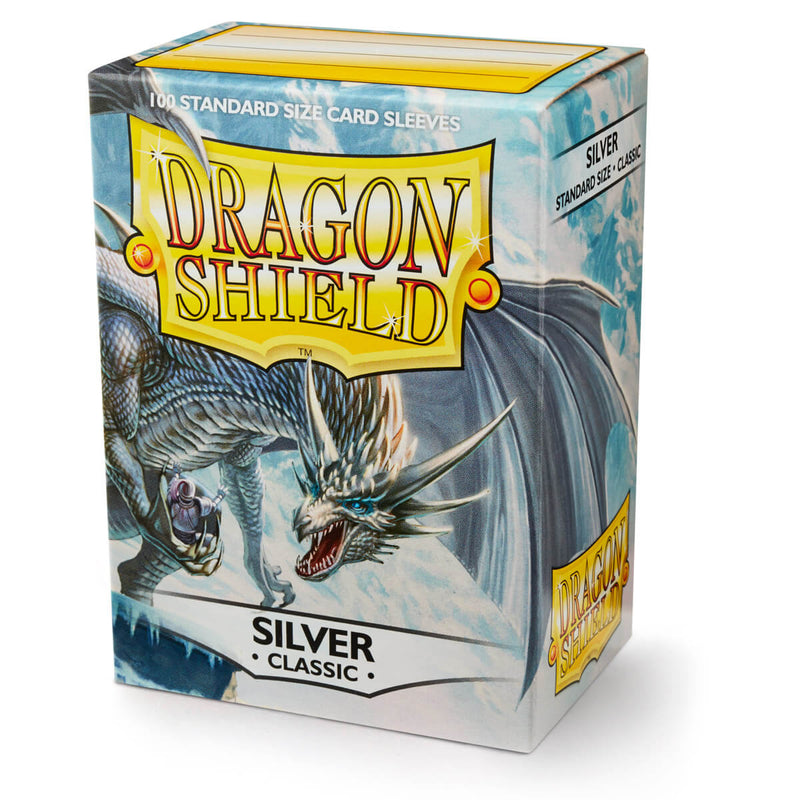 Dragon Shield AT-10008 Sleeves (100) Silver Classic - Hobby City NZ (9003889426669)