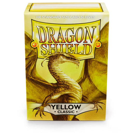 Dragon Shield AT-10014 Sleeves (100) Yellow Classic - Hobby City NZ (9003889557741)