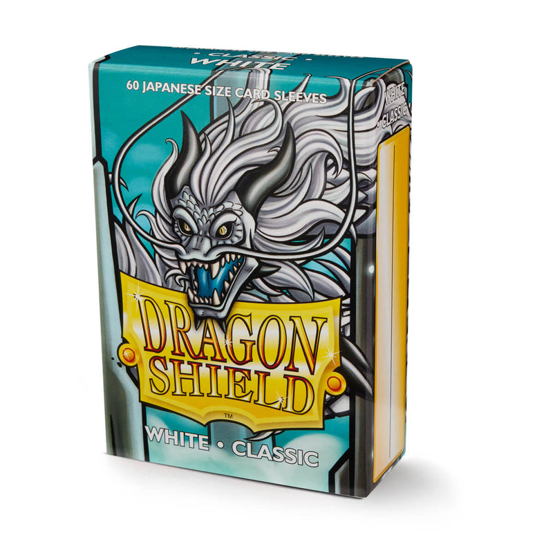 Dragon Shield AT-10605 JPN Sleeves (60) White Classic - Hobby City NZ (9003890442477)