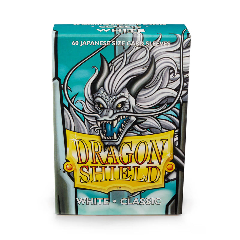 Dragon Shield AT-10605 JPN Sleeves (60) White Classic - Hobby City NZ (9003890442477)