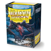 Dragon Shield AT-11002 Sleeves (100) Black Matte - Hobby City NZ (9004778324205)