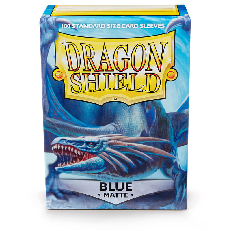 Dragon Shield AT-11003 Sleeves (100) Blue Matte - Hobby City NZ (9003890704621)
