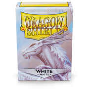 Dragon Shield AT-11005 Sleeves (100) White Matte - Hobby City NZ (9003890770157)