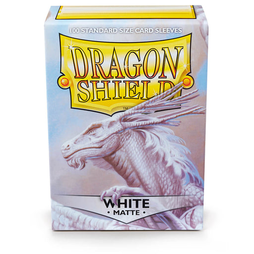 Dragon Shield AT-11005 Sleeves (100) White Matte - Hobby City NZ (9003890770157)