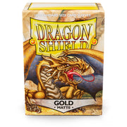 Dragon Shield AT-11006 Sleeves (100) Gold Matte - Hobby City NZ (9003890802925)