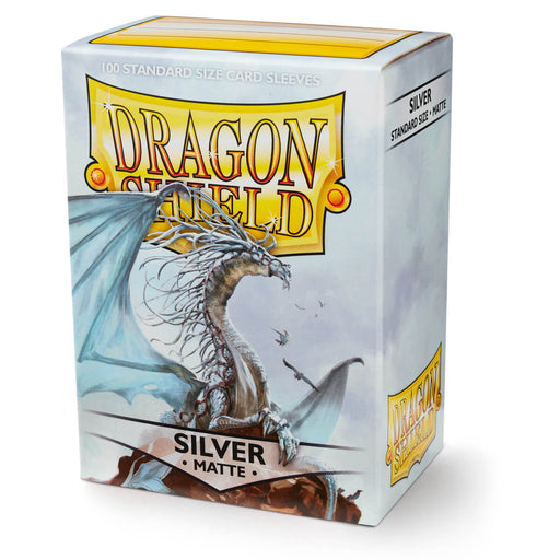 Dragon Shield AT-11008 Sleeves (100) Silver Matte - Hobby City NZ (9003890901229)