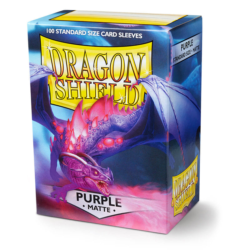 Dragon Shield AT-11009 Sleeves (100) Purple Matte - Hobby City NZ (9003890933997)