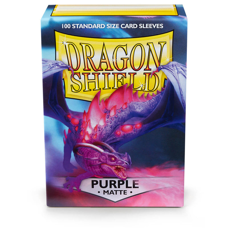 Dragon Shield AT-11009 Sleeves (100) Purple Matte - Hobby City NZ (9003890933997)