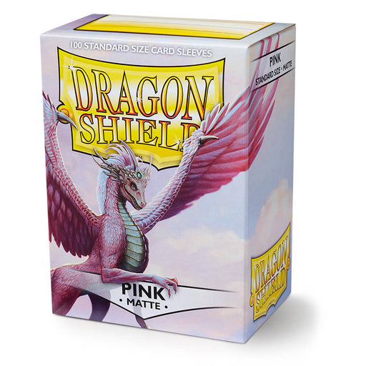 Dragon Shield AT-11012 Sleeves (100) Pink Matte - Hobby City NZ (9003890999533)