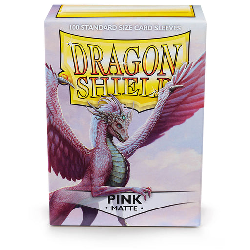 Dragon Shield AT-11012 Sleeves (100) Pink Matte - Hobby City NZ (9003890999533)
