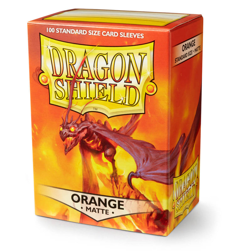 Dragon Shield AT-11013 Sleeves (100) Orange Matte - Hobby City NZ (9003891032301)