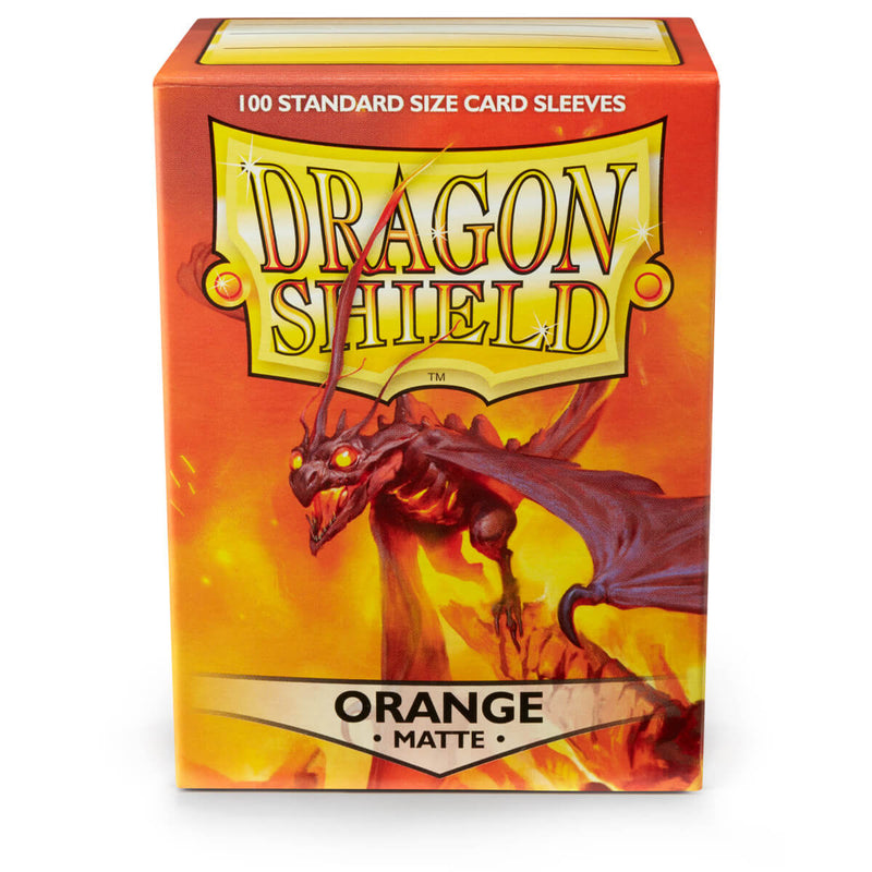 Dragon Shield AT-11013 Sleeves (100) Orange Matte - Hobby City NZ (9003891032301)